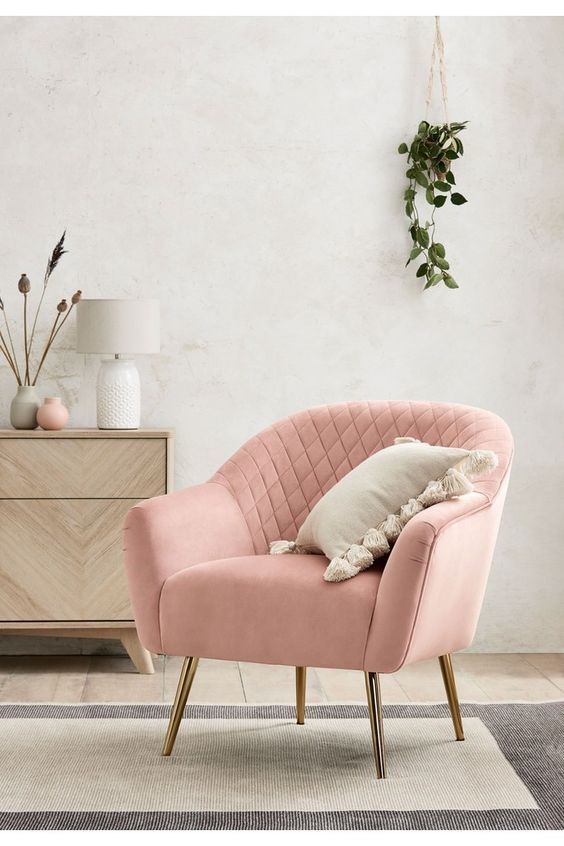 Sofa da màu hồng